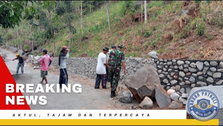 Koramil 0820/09 Lumbang Monitoring Pembangunan Infrastruktur Wilayah Binaannya