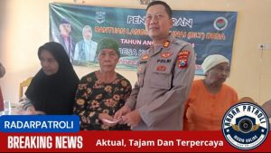 Kapolsek Bantaran Hadiri Penyaluran BLT Ekstrim Tahap 3 Di Desa Karanganyar