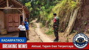 Koramil Pakuniran Dampingi Proses Survei Dan Pengukuran Pembangunan Akses Di Wilayah Binaan 