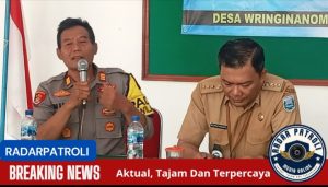 Kapolsek Tongas Hadiri Penyuluhan Tanggap Bencana Skala Lokal Tahun 2024 di Desa Wringinanom