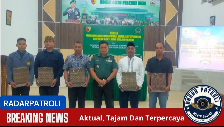 Pasiter Kodim 0820/Probolinggo Hadiri Pelaksanaan Bin Komsos Cegah Dan Tangkal Radikalisme Dan separatisme