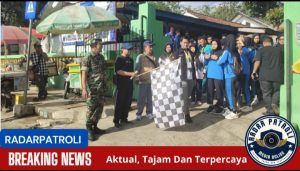 Bati Wanwil Koramil 0820/09 Lumbang Kawal Dan Amankan Gelaran Jalan Santai Peringatan PGRI Dan KORPRI