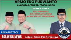 Anggota DPRD Armo Eko Purwanto Ucapkan Selamat Atas Terpilihnya Gus Haris dan RA Fahmi