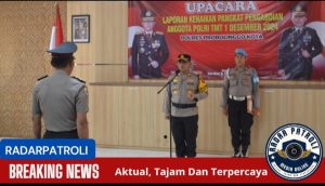 Kapolres Probolinggo Kota Pimpin Upacara Kenaikan Pangkat Pengabdian 