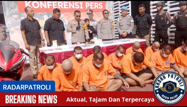 Polres Probolinggo Kota Gelar Konferensi Pers Tindak Pidana Narkoba Program 100 Hari Asta Cita Presiden