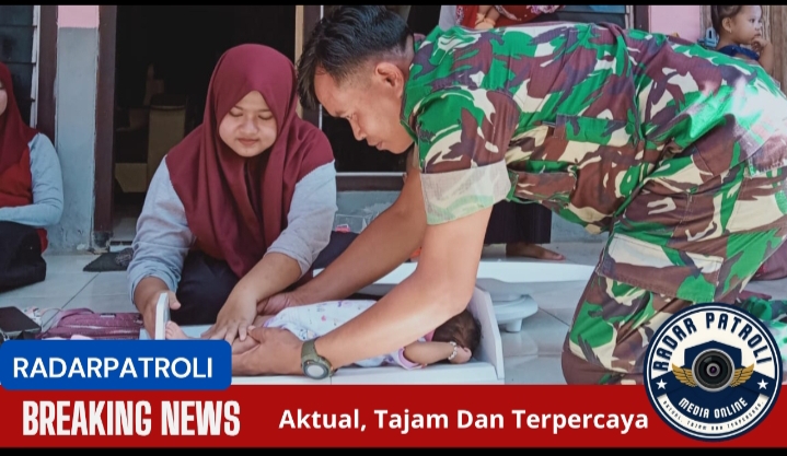 Serda Kasmun Dampingi Nakes Dan Kader Desa Dalam Kegiatan ILP Di Desa Pohsangit Leres
