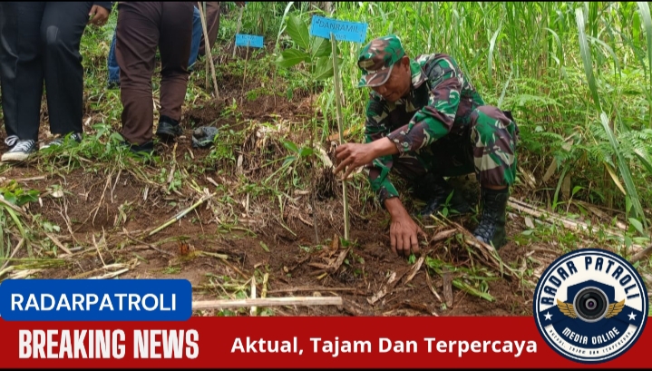 Pelestarian Sumber Mata Air, Koramil Sumber Dukung Penanaman Pohon Oleh Gerakan Pramuka