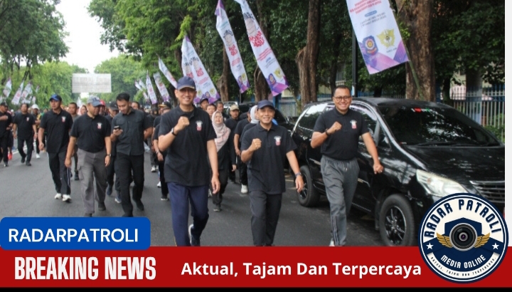 Satpol PP Kota Probolinggo Gelar Jalan Sehat Sosialisasi Pemberantasan Rokok Ilegal