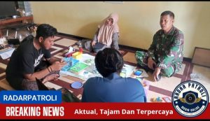 Anggota Koramil 0820/07 Wonomerto Bersama Bidan Dan Perawat Desa Gelar Koordinasi Pelaksanaan Posyandu ILP  