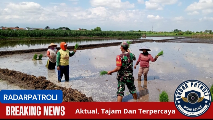 Koramil 0820/01 Kanigaran Dukung Gerakan Antisipasi Darurat Pangan Nasional