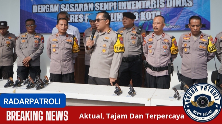 Polres Probolinggo Kota Gelar Pengecekan Senjata Api Untuk Anggota