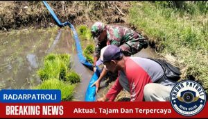 Koramil 0820/01 Kanigaran Dampingi Petani Dukung Gerakan Antisipasi Darurat Pangan Nasional