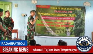Koramil 0820/02 Wonoasih Dampingi Sosialisasi Penerimaan Calon Tamtama TNI AD Gelombang Pertama 2025
