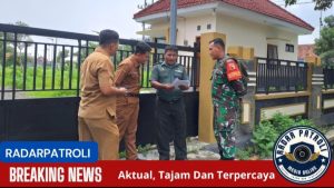 Bersama Sejumlah Pihak Koramil Kanigaran Memantau Lahan Rencana Dapur Umum Program MBG