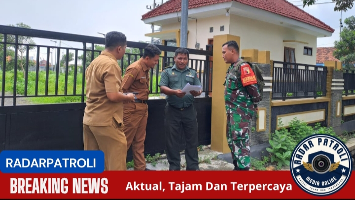 Bersama Sejumlah Pihak Koramil Kanigaran Memantau Lahan Rencana Dapur Umum Program MBG