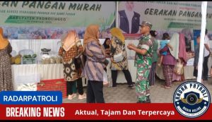 Demi Menjaga Stabilitas Harga Pangan Koramil 0820/21 Maron Hadiri Gelar Gerakan Pangan Murah 