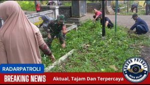 Wujudkan Lingkungan Yang Indah Dan Rapi,  Koramil Banyuanyar, Kerja Bakti Bersama Sejumlah Pihak