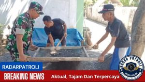 Mengajak Masyarakat Menjaga Kamtibmas, Koramil 0820/03 Leces Membangun Pos Keamanan 