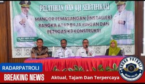 DPUPR Kabupaten Probolinggo Selenggarakan Pelatihan Dan Uji Sertifikasi Jabatan Kerja K3 Konstruksi Dan Mandor Pemasangan Rangka Atap Baja Ringan