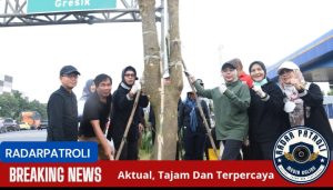 Pemkab Kabupaten Sidoarjo Peduli Taman,  Gelorakan Jihad Tanam Pule Di Gerbang Tol Sidoarjo