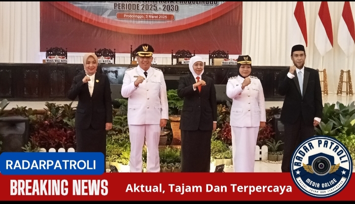 Serah Terima Jabatan Walikota Dan Wakil Walikota Probolinggo Periode 2025-2030 Serta Rapat Paripurna Penyampaian Visi Dan Misi