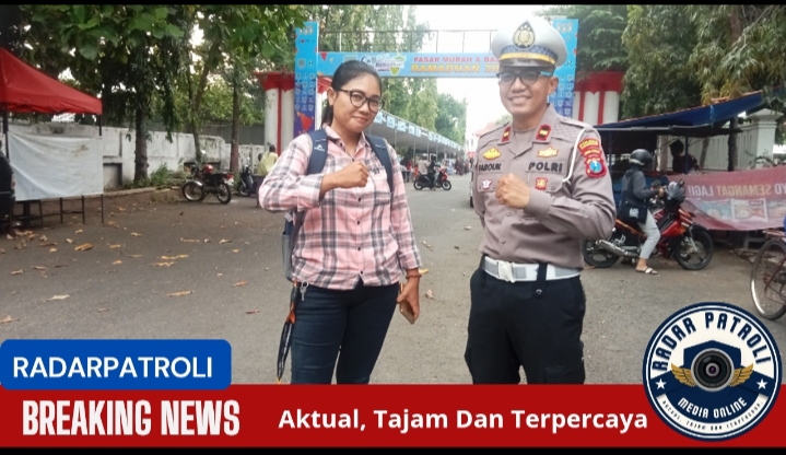 Satlantas Polres Probolinggo Kota All Out Amankan Pasar Murah & Bazar Ramadhan 2025