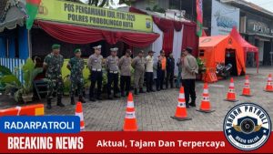 Kodim Probolinggo Melalui Koramil Jajaran Melaksanakan PAM Di Pos Pengamanan Lebaran