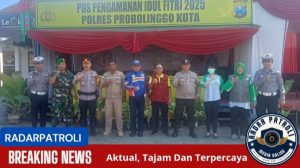 Hari Ketiga Idul Fitri 1446 H, Kabag Ops Polres Probolinggo Kota Kunjungi Pospam Rest Area Tongas