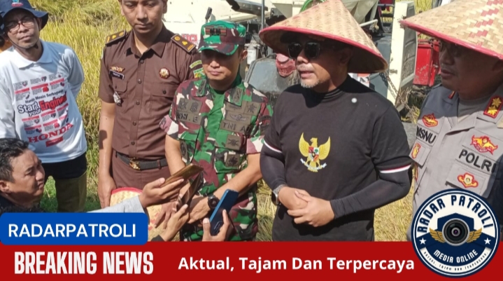 Dandim 0820/Probolinggo Berpartisipasi Dalam Panen Padi Serentak 2025 Di Desa Asembagus