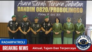 Serah Terima Jabatan Komandan Kodim 0820 Probolinggo, Letkol Heri Budiasto Pindah Tugas