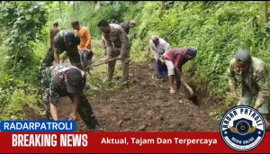 Kerja Bakti Koramil 0820/09 Lumbang Bersama Masyarakat Desa Negororejo