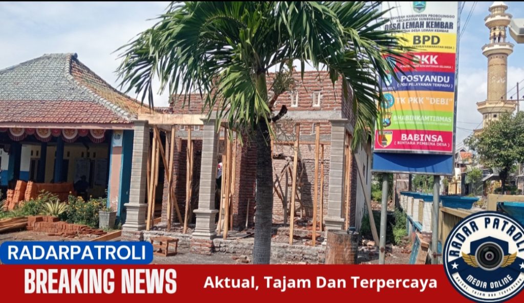 Kepala Desa Lemah Kembar Rehabilitasi Kantor Pelayanan Dari Dana Desa Tahap I Tahun 2025