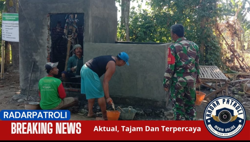 Koramil 0820/07 Wonomerto Kembali Turun Tangan Bantu Warga Lewat Program Sumur Bor Di Dusun Krajan