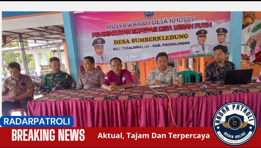 Musyawarah Khusus Pembentukan Koperasi Desa Merah Putih Digelar Di Desa Sumberkledung