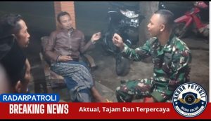 Peran Aktif Anggota Koramil 0820/07 Wonomerto Serda Bahrin Gelar Giat Komsos Dan Patroli Wilayah Bersama Masyarakat