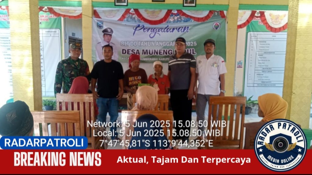 Desa Muneng Kidul Tunjukkan Komitmen, Salurkan BLT DD Tahap 2 Periode April, Mei Dan Juni 2025