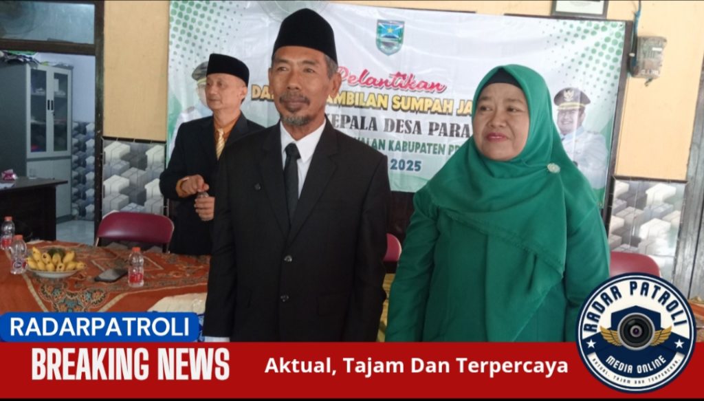 Desa Paras Gelar Pelantikan dan Pengambilan Sumpah Jabatan PJ Kepala Desa Tahun 2025