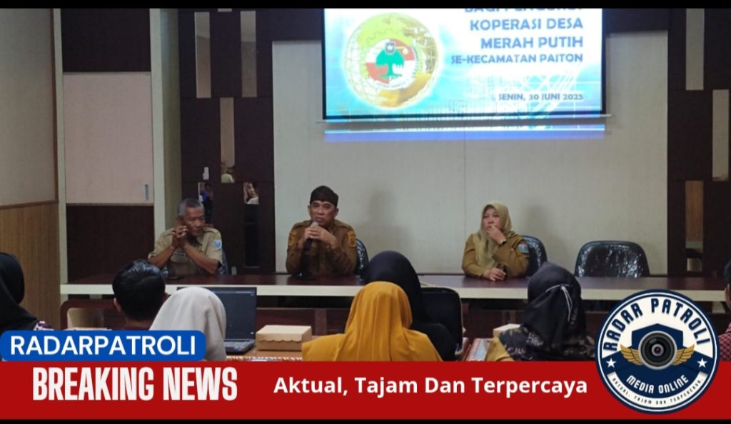 DKUPP Kabupaten Probolinggo Gelar Bimtek Perkoperasian bagi Pengurus KDMP Se-Kecamatan Paiton