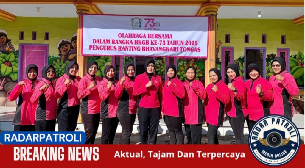Polsek Tongas Gelar Olahraga Bersama dalam Rangka HKGB ke-73 Tahun 2025