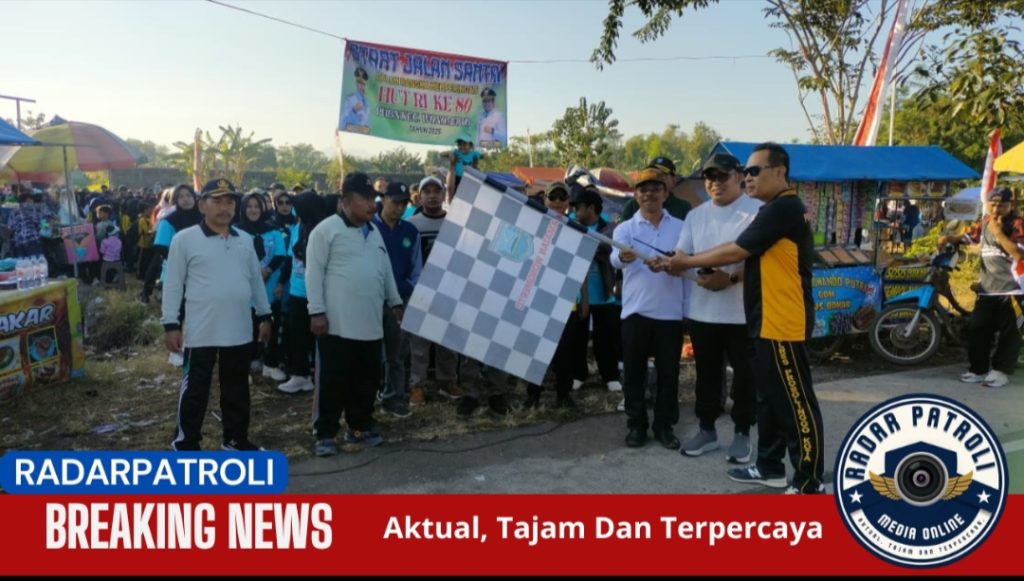 Jalan Sehat Meriahkan HUT RI ke-80 Di Kecamatan Wonomerto