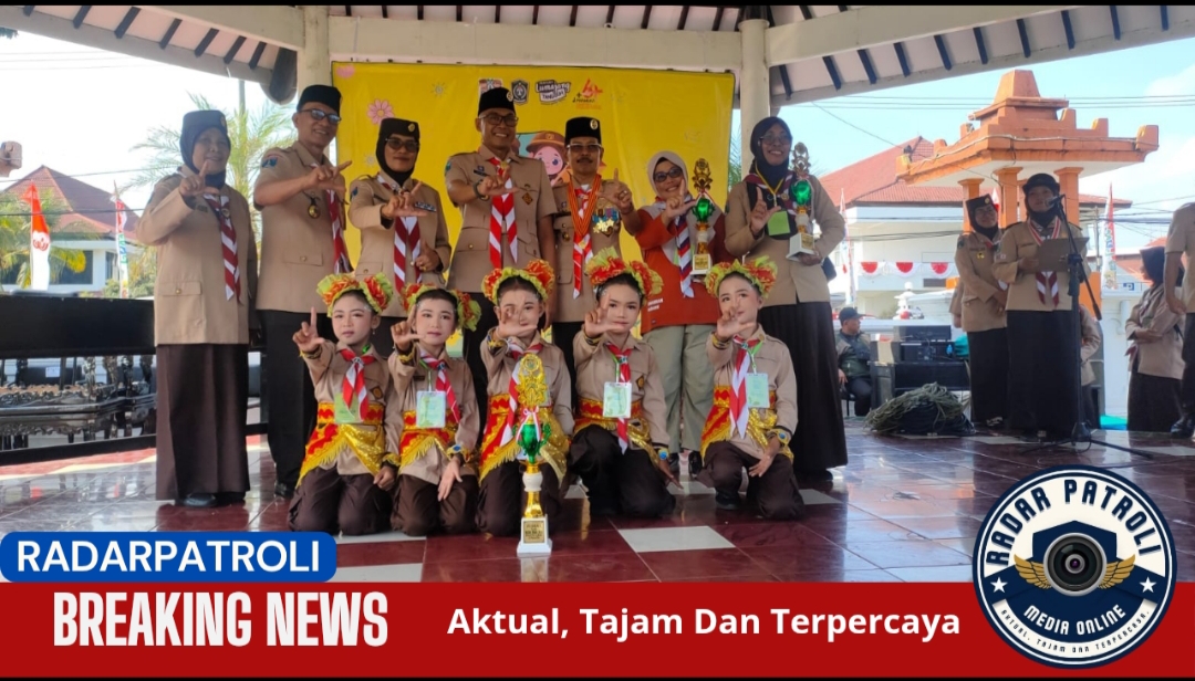 Mewakili Kwarran Pasirian, Tim Tari SDN Pasirian 05 Raih Juara 1 Di Bazar Siaga HUT Pramuka Ke-64 Se-Kabupaten Lumajang