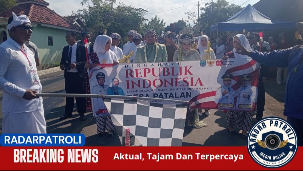 Suasana Penuh Warna, Karnaval HUT RI Ke-80 Desa Patalan Meriah Dan Menyedot Perhatian Warga