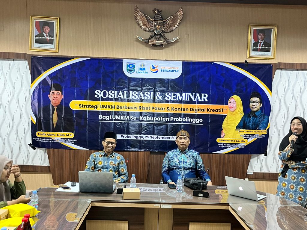 DKUPP Probolinggo Gandeng Unhasa Genggong, Bekali UMKM Strategi Riset Pasar dan Konten Digital