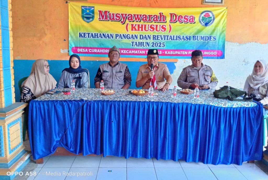 Pemerintah Desa Curahdringu Gelar Musdesus Ketahanan Pangan Dan Revitalisasi BUMDes Tahun 2025