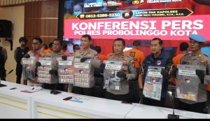 Polres Probolinggo Kota Gelar Konferensi Pers Hasil Operasi Tumpas Narkoba Semeru 2025