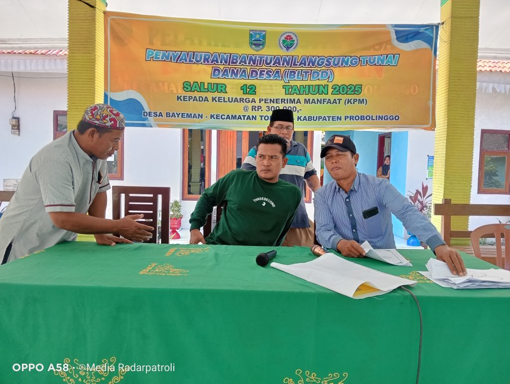 Desa Bayeman Salurkan BLT Dana Desa Tahap Terakhir Tahun 2025 kepada 12 KPM