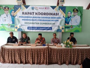 Kecamatan Sumberasih Gelar Rapat Koordinasi Penanggulangan Dampak Bencana Menghadapi Perubahan Musim