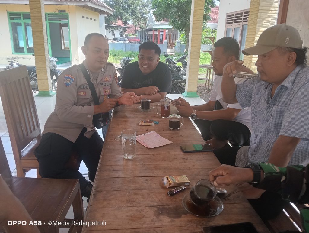 Bripka Deddy Gelar Kopi Keliling Bersama Pemerintah Desa Muneng Kidul