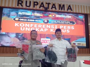 Konferensi Pers Kasat Reskrim Polres Probolinggo Kota, Ungkap Tuntas Kasus Pembobolan Beruntun Di 13 TKP