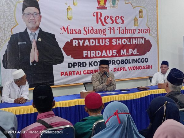Reses Masa Sidang II 2026, DPRD Kota Probolinggo Partai Gerindra Ryadlus Sholihin Serap Aspirasi Warga Wonoasih